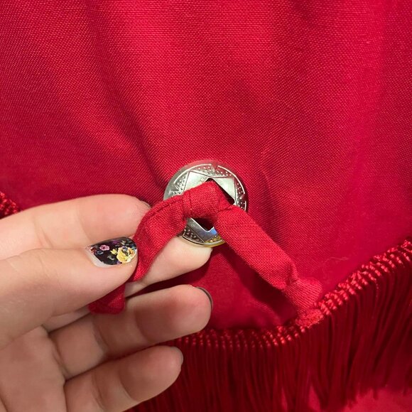 Red Western Cowgirl Shirt - Picture 4 of 5